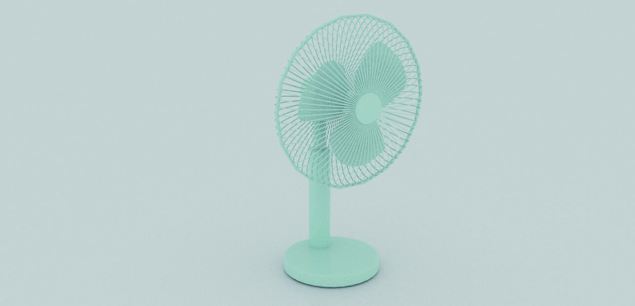 3DCG「扇風機」